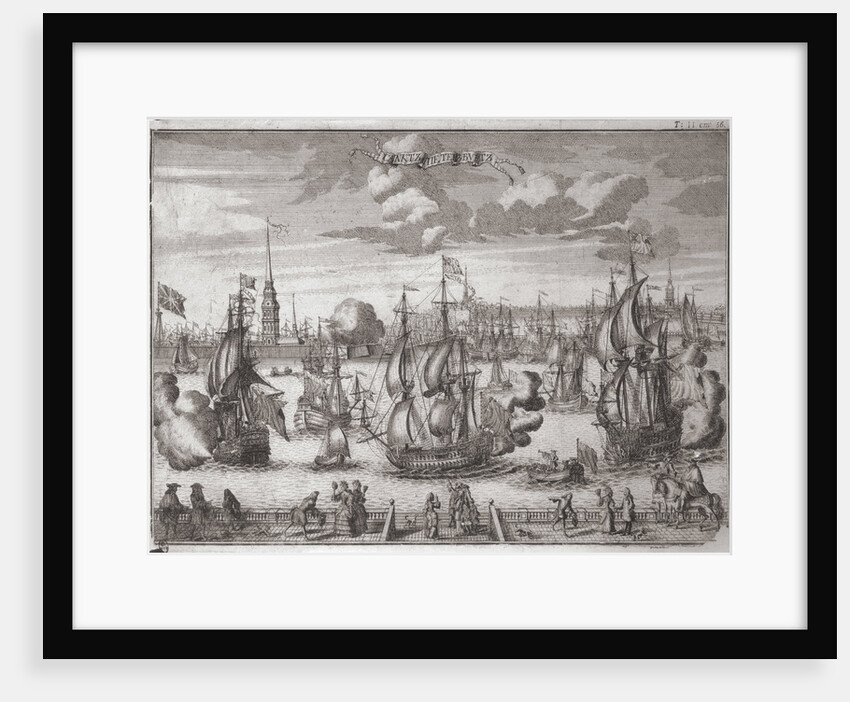 View of Saint Petersburg, 1727 by Alexei Fyodorovich Zubov