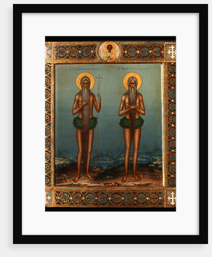 Venerable Onuphrius and Saint Peter of Mount Athos, 1902 by Vasily Pavlovich Guryanov