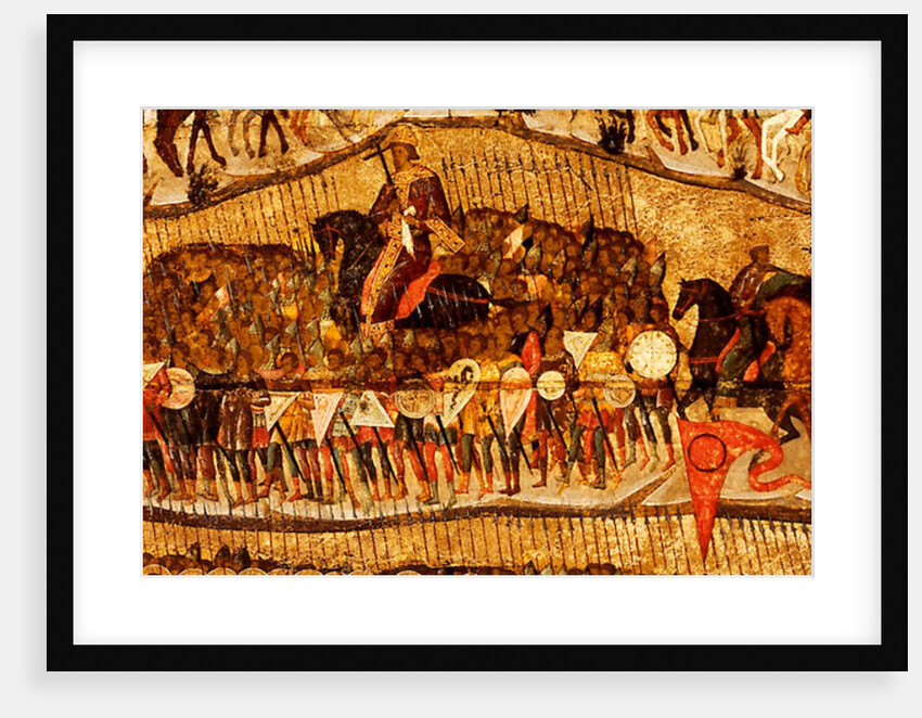 Blessed Be the Host of the King of Heaven  (Detail: Warriors Range: Ivan IV, Vladimir Monomakh, Vladimir I, Boris and Gleb), 1550s by Metropolitan of Moscow Athanasius