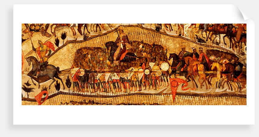 Blessed Be the Host of the King of Heaven  (Detail: Warriors Range: Ivan IV, Vladimir Monomakh, Vladimir I, Boris and Gleb), 1550s by Metropolitan of Moscow Athanasius