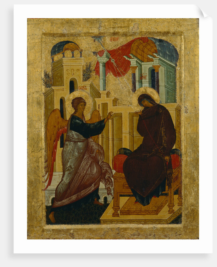 The Annunciation, 1497 by Russian icon