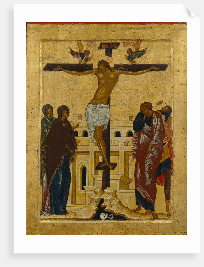 The Crucifixion, 1497 by Russian icon
