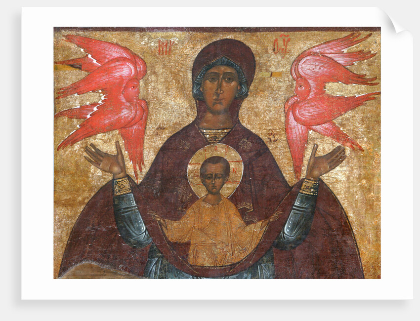 Our Lady of the Sign, 16th century by Russian icon