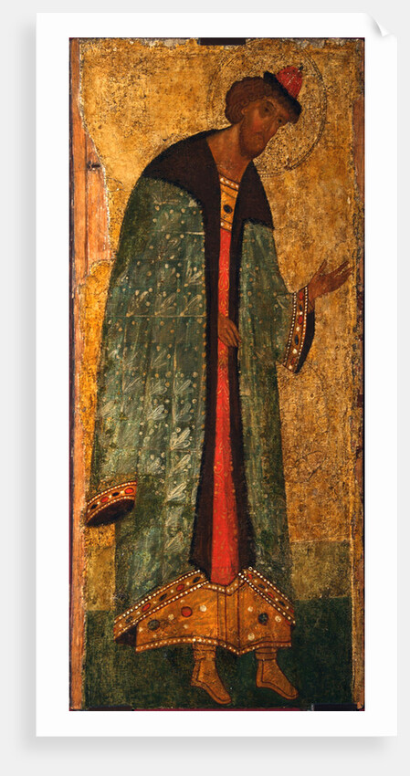 Saint Prince Boris, 15th century by Russian icon