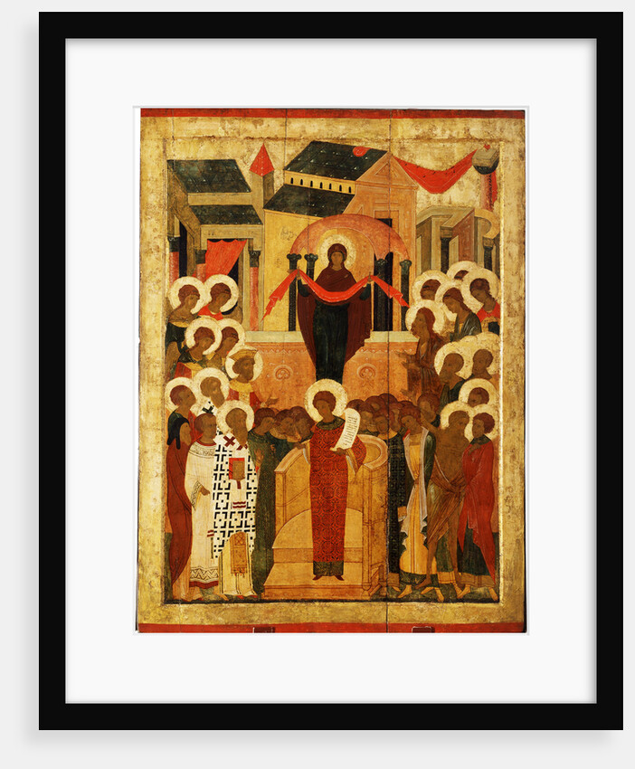 The Protection of the Mother of God (Pokrov), Second Half of the 15th cen by Russian icon
