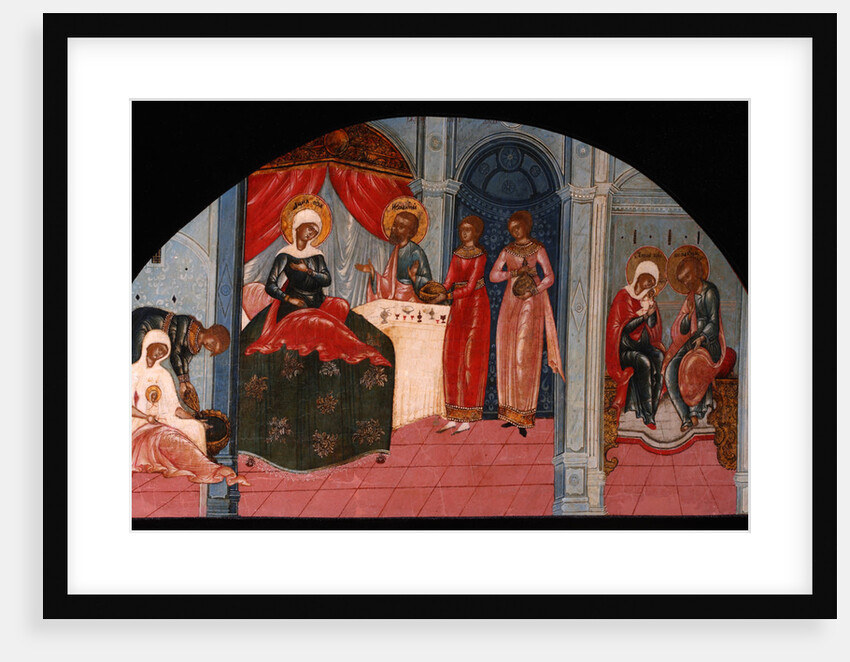 The Nativity of the Virgin, Mid of the 19th cen by Russian icon