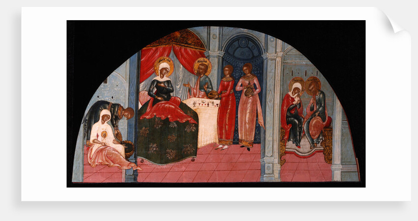 The Nativity of the Virgin, Mid of the 19th cen by Russian icon