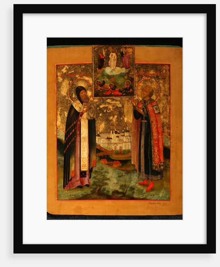 Saints Bishop Arsenius of Tver and Prince Michael of Tver, 1802 by Russian icon