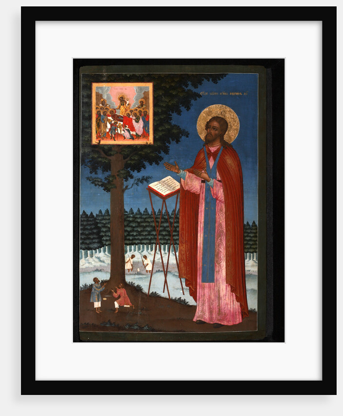 Venerable Adrian of Poshekhonye, 18th century by Russian icon