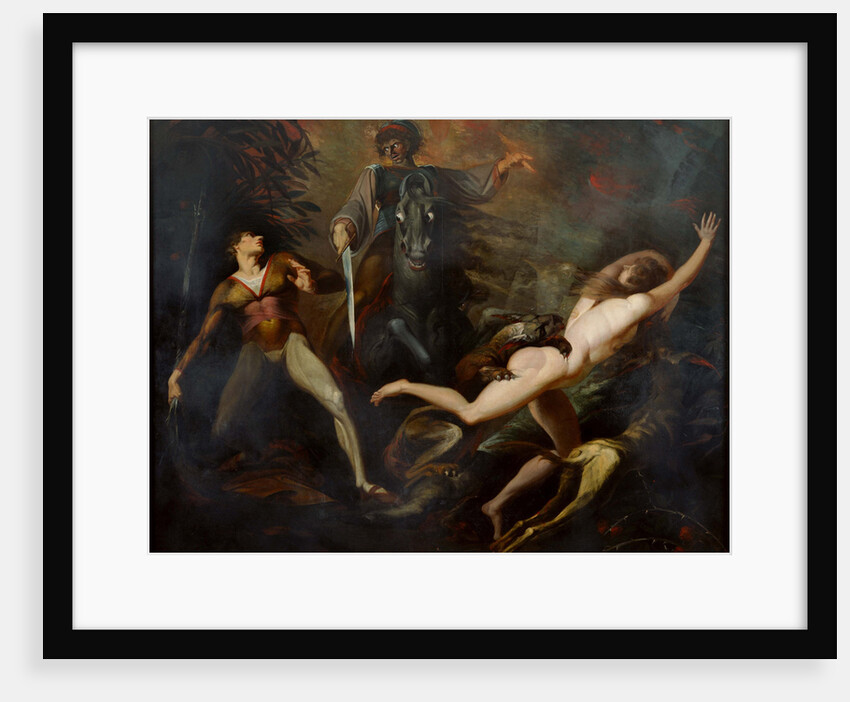 Theodore Meets in the Wood the Spectre of His Ancestor Guido Cavalcanti, ca. 1783 by Johann Heinrich Füssli