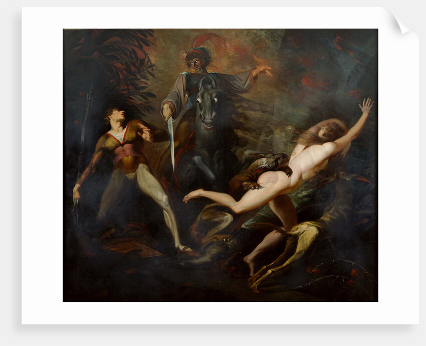 Theodore Meets in the Wood the Spectre of His Ancestor Guido Cavalcanti, ca. 1783 by Johann Heinrich Füssli