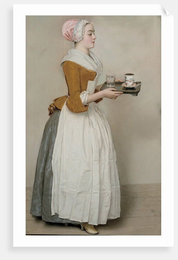 The Chocolate Girl (La Belle Chocolatière de Vienne), c. 1745 by Jean-Étienne Liotard