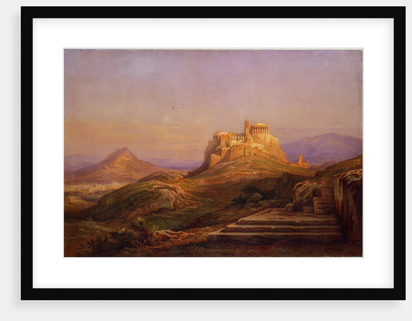 View of the Acropolis from the Pnyx, 1863 by Rudolf Müller