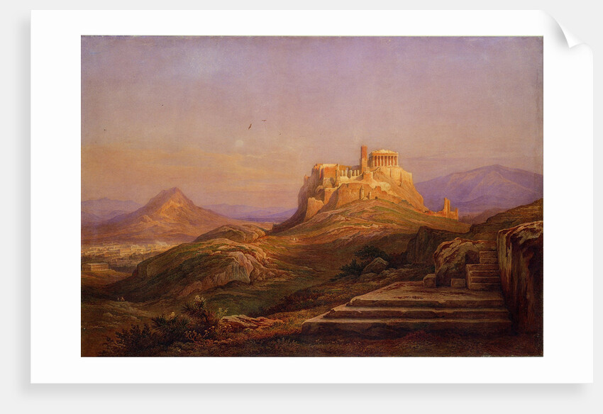 View of the Acropolis from the Pnyx, 1863 by Rudolf Müller