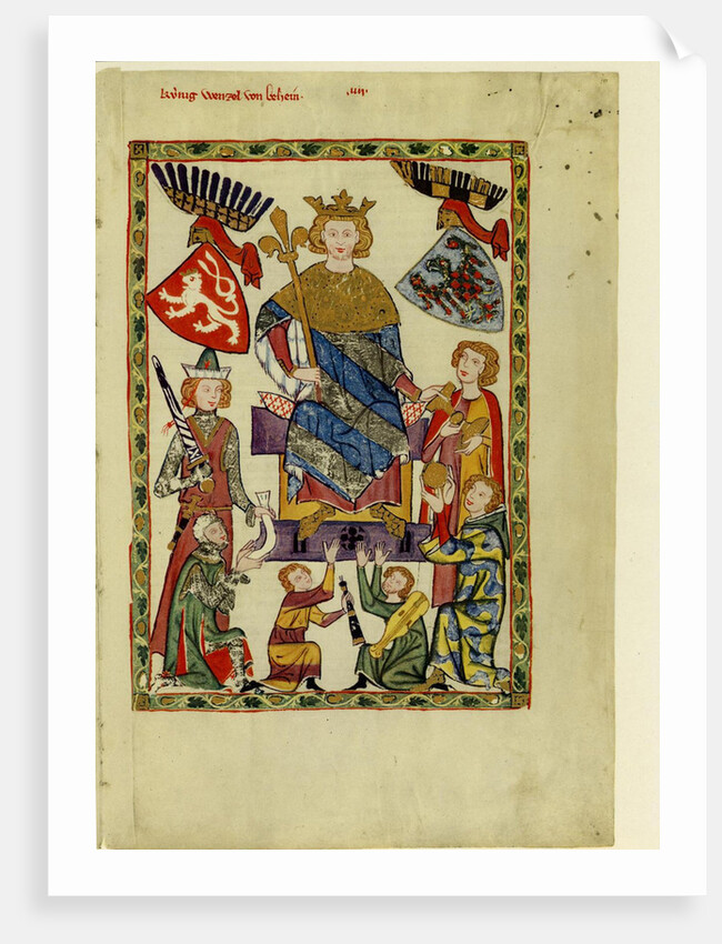 King Wenceslaus II of Bohemia by Anonymous