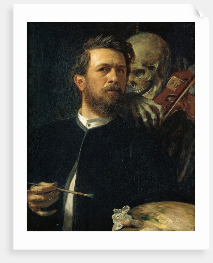 Self-portrait with Death Playing the Fiddle, 1872 by Arnold Böcklin