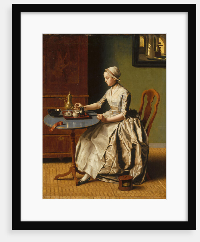 A Lady pouring Chocolate (La Chocolatière), c. 1745 by Jean-Étienne Liotard