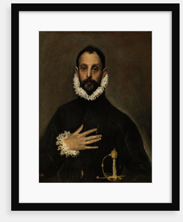 Nobleman with his Hand on his Chest, c. 1580 by Dominico El Greco