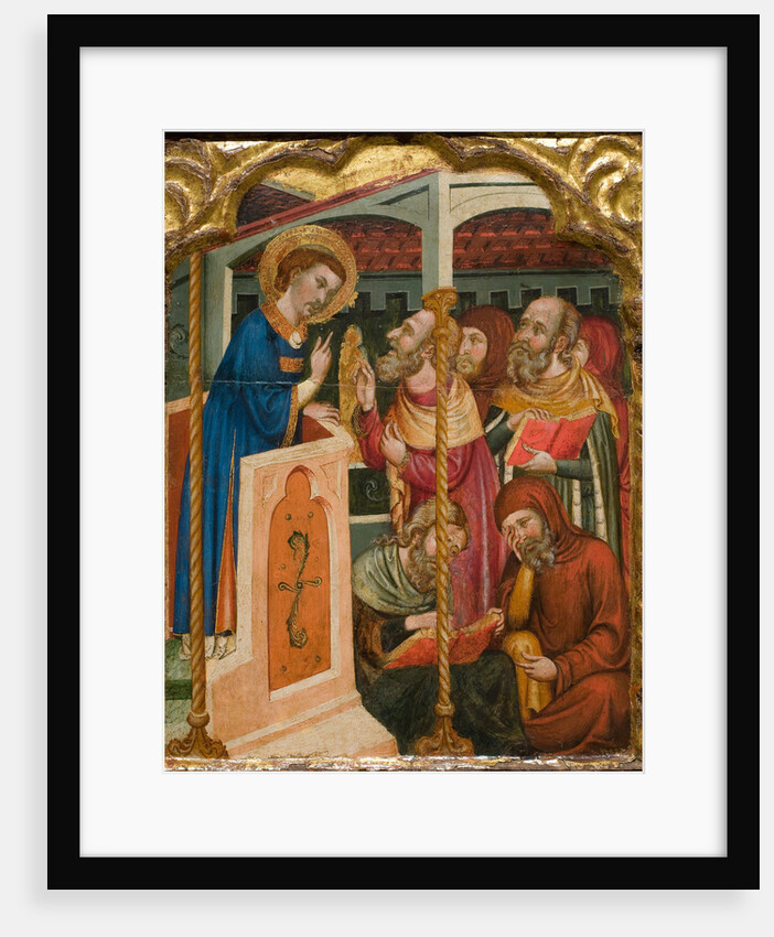 Saint Stephens Dispute with the Jews, ca 1350 by (Circle) Ferrer and Arnau Bassa