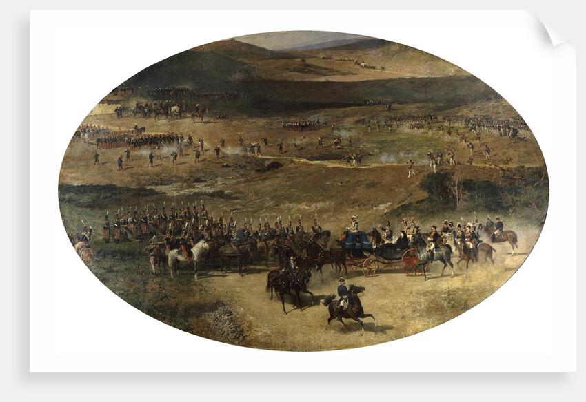Queen Maria Christina Reviewing the Troops, 1866-1867 by Marià Fortuny