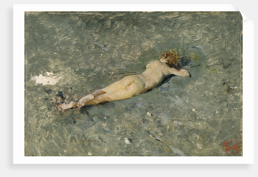 Nude on the Beach at Portici, 1874 by Marià Fortuny