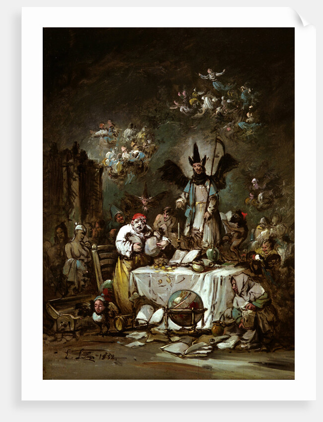 Allegorical caprice. The Avarice, 1852 by Eugenio Lucas Velázquez