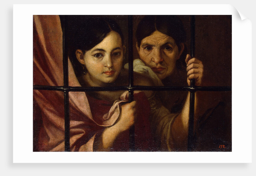 Two Women Behind a Grille, 1645 by Bartolomé Estebàn Murillo