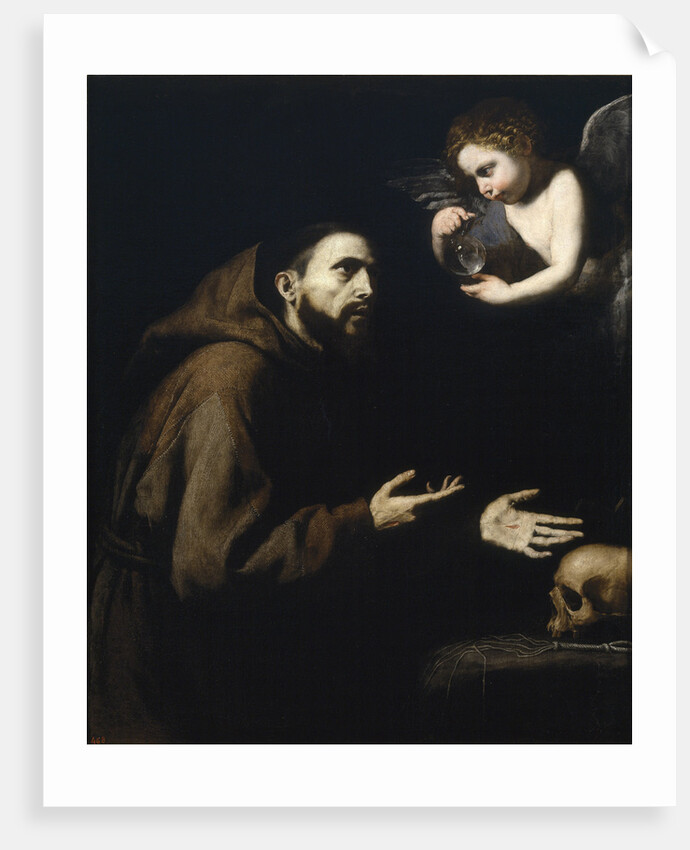 Francis of Assisi and the angel with the water bottle, 1636-1637 by José de Ribera