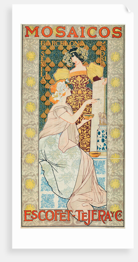Mosaicos Escofet-Tejera (Advertising Poster), 1900 by Alejandro de Riquer Inglada