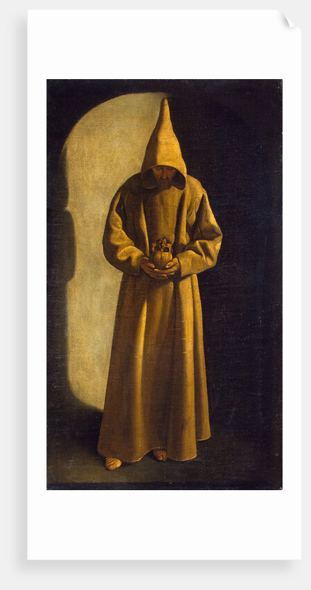 Saint Francis with a Skull in his Hands, c.1630 by Francisco de Zurbarán