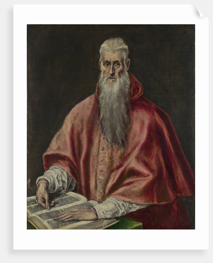 Saint Jerome as Cardinal, 1590?1600 by Dominico El Greco