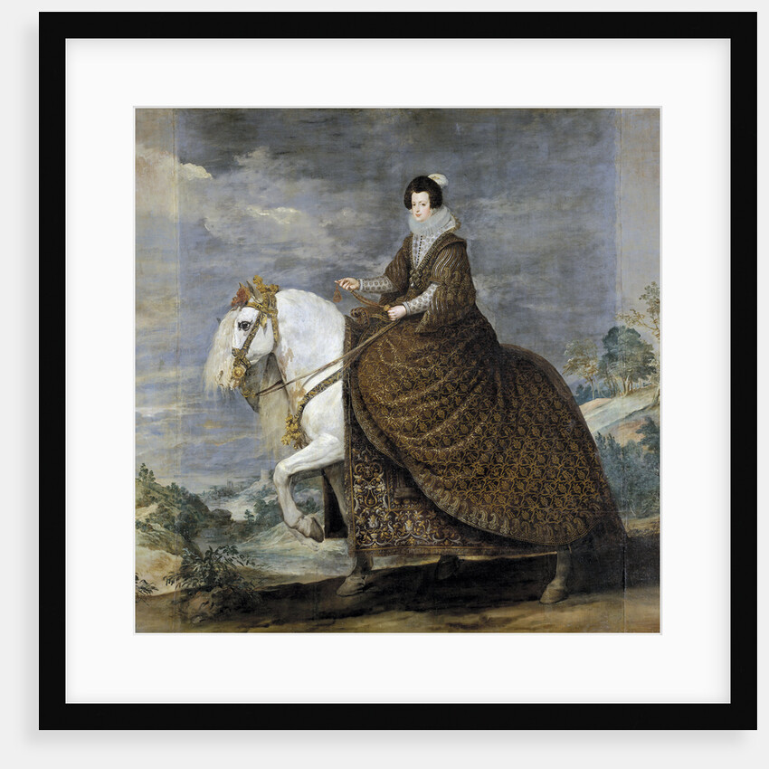 Equestrian Portrait of Elisabeth of France (1602?1644), Queen consort of Spain by Diego Velazquez