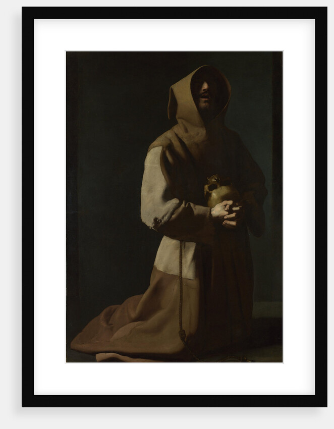 Saint Francis in Meditation, 1635-1640 by Francisco de Zurbarán