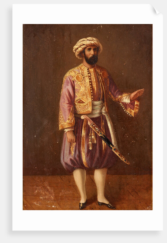 Portrait of the King Charles XV of Sweden in Turkish Dress, Mid of the 19th cen by Anonymous