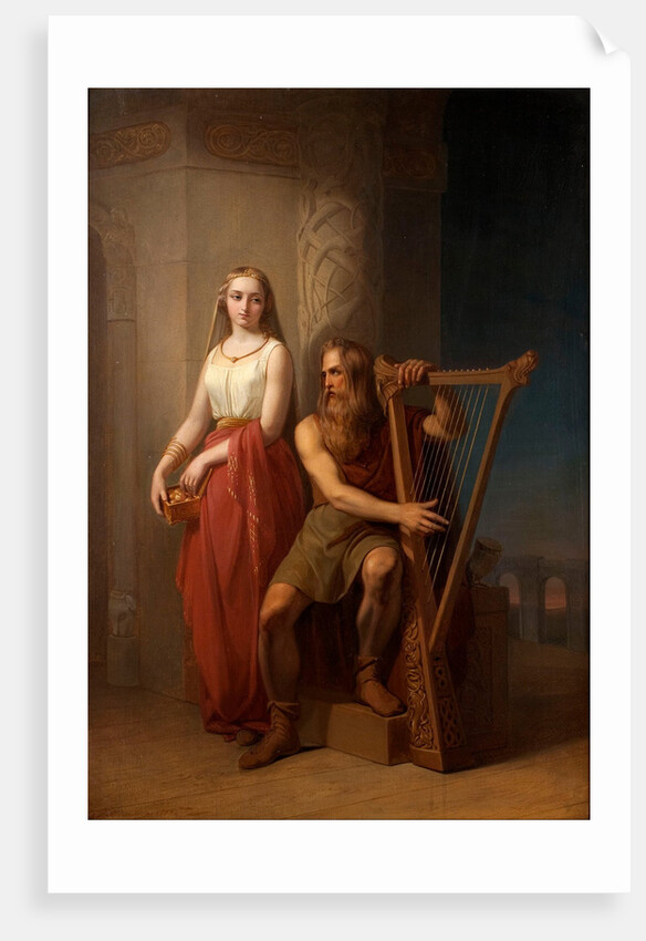 Idun and Bragi, 1846 by Nils Jakob Blommér