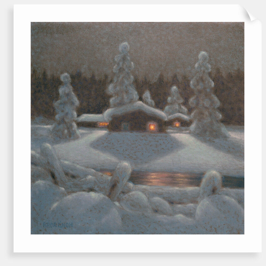 Winter Night by Bror Lindh