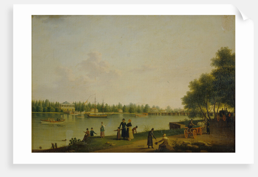 View of the Dacha of Prince Stroganov near Saint Petersburg, 1804 by Benjamin Paterssen