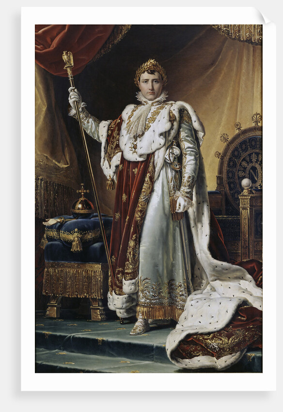 Portrait of Emperor Napoléon I Bonaparte in his Coronation Robes, ca 1804 by François Pascal Simon Gérard
