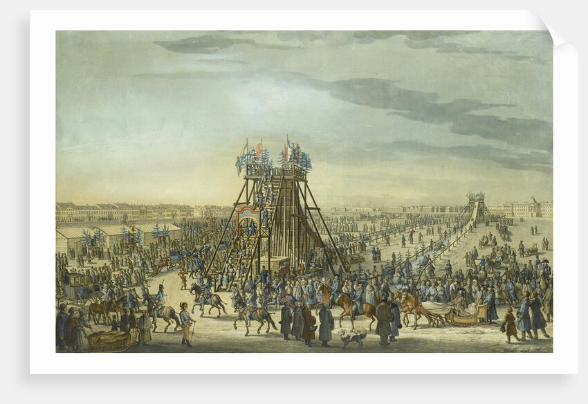 Catherine the Great Visiting the Ice Mountain in Saint Petersburg, 1788 by Benjamin Paterssen
