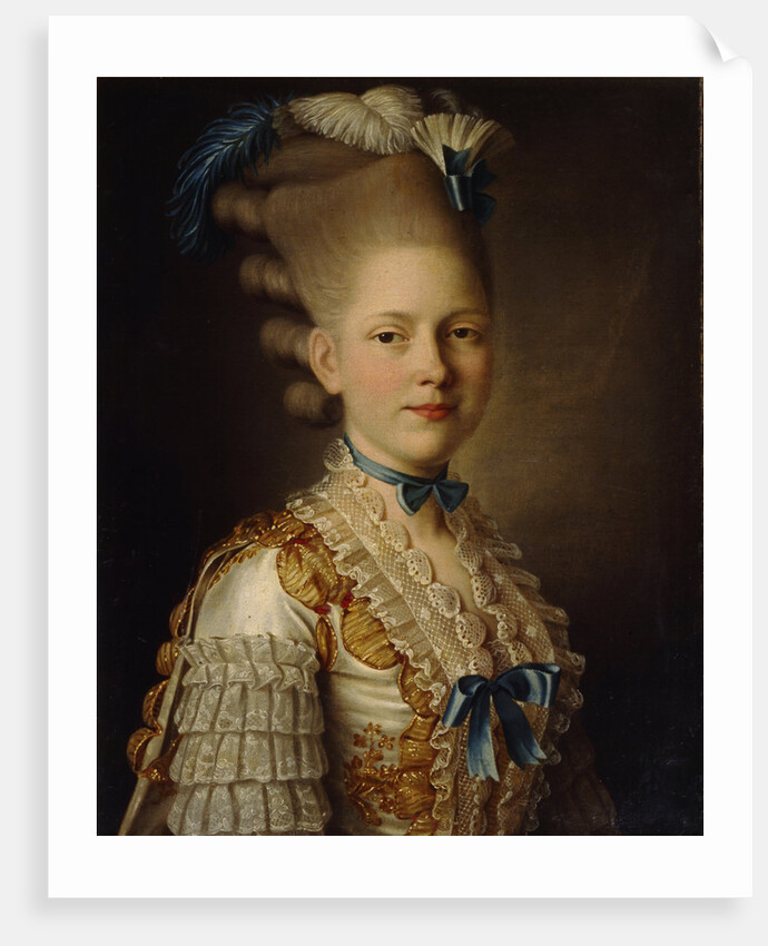 Portrait of Countess Kh. Obolenskaya, ca 1776 by Alexander Roslin