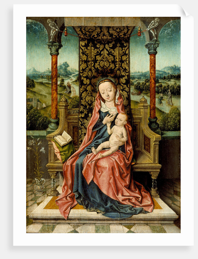 Madonna and Child Enthroned, c. 1510 by Aelbrecht Bouts