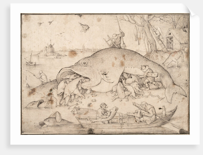 Big Fish Eat Little Fish, 1556 by Pieter Bruegel the Elder