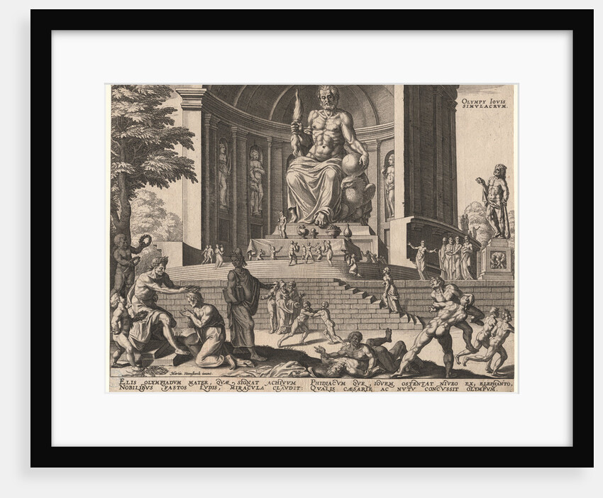 The Statue of Jupiter at Olympia by Philipp Galle