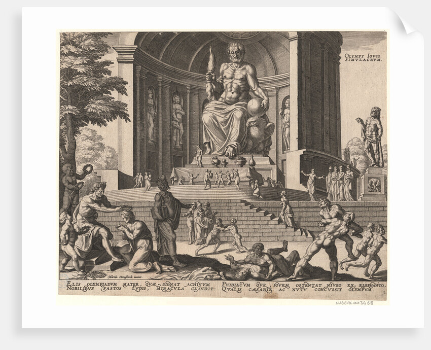 The Statue of Jupiter at Olympia by Philipp Galle