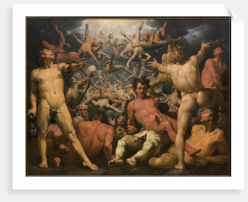 The Fall of the Titans, ca 1590 by Cornelis Cornelisz. van Haarlem