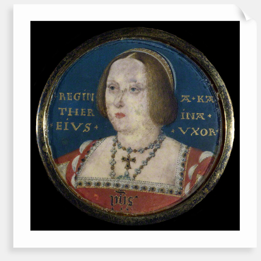 Portrait of Queen Catherine of Aragon, c. 1525 by Lucas Horenbout