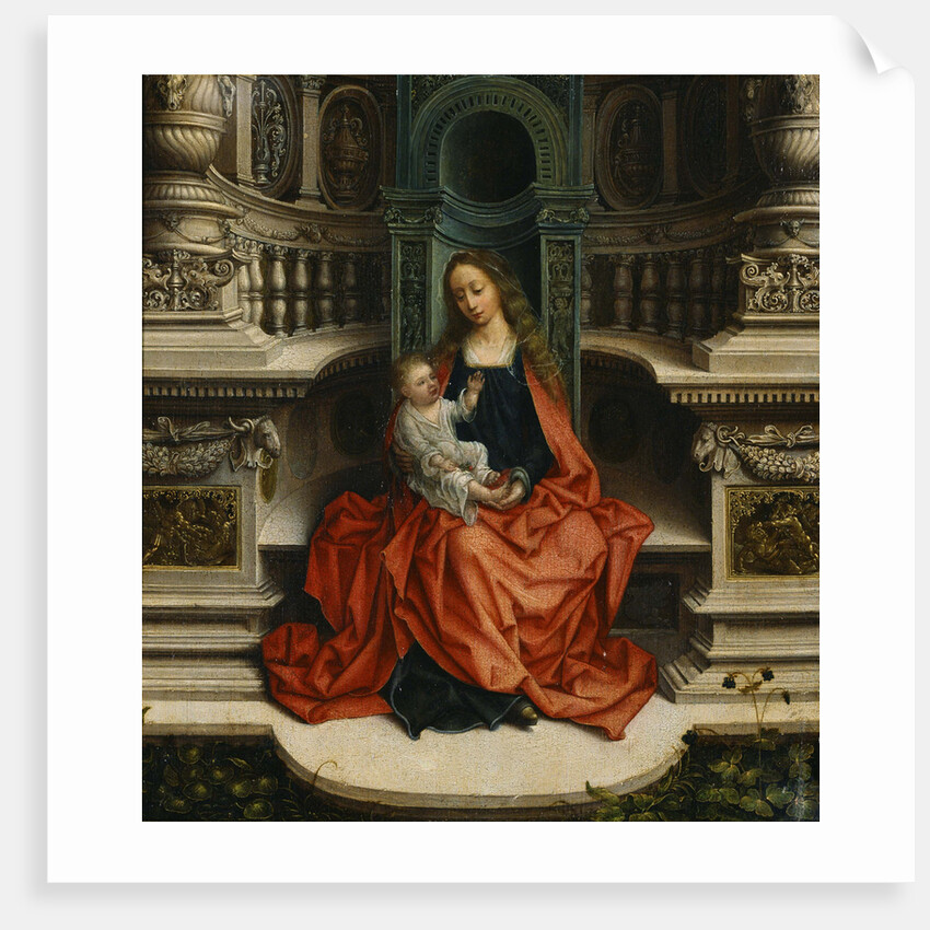 The Madonna and Child Enthroned, 16th century by Adriaen Isenbrant