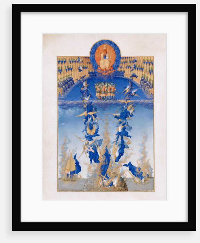 The Fall of the Rebel Angels (Les Très Riches Heures du duc de Berry), 1412-1416 by Limbourg brothers