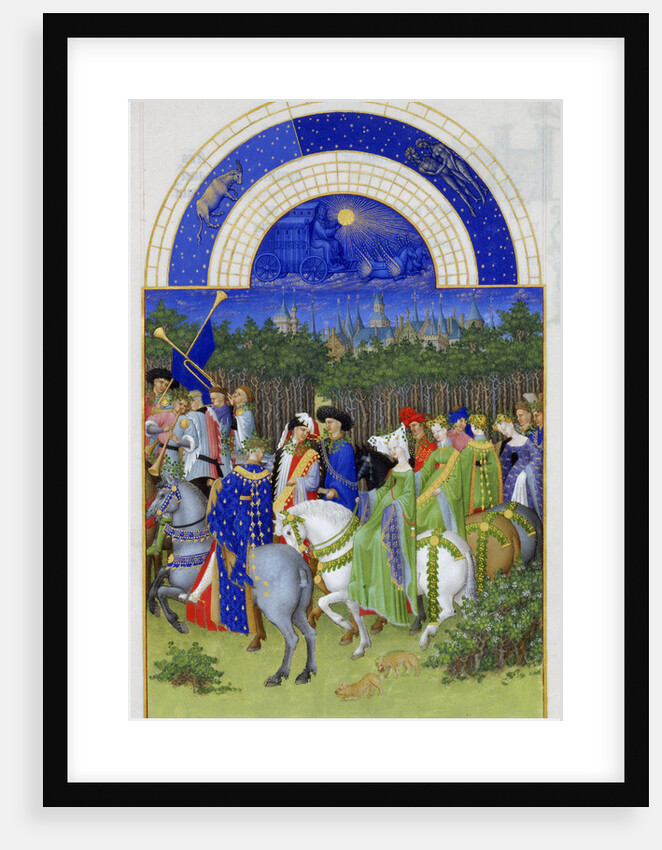 May (Les TrÃ¨s Riches Heures du duc de Berry) by Limbourg Brothers