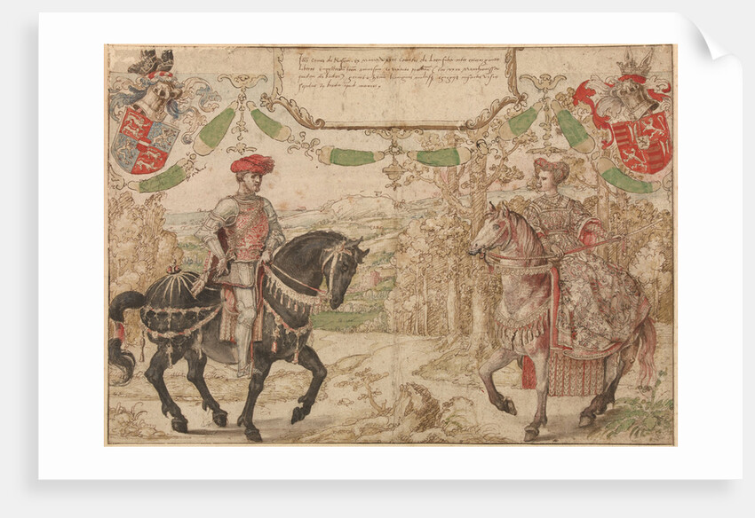 Count Jan (Johann) IV of Nassau and His Wife Maria, Countess of Loon and Heinsberg, ca 1530 by Bernaert van Orley